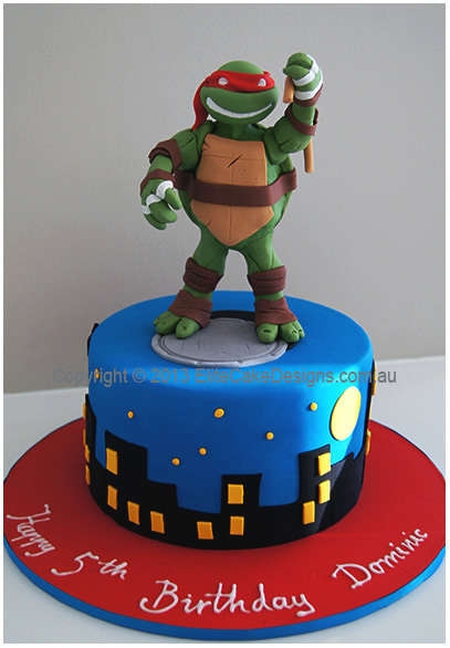 Ninja Turtles Birthday cake for boys